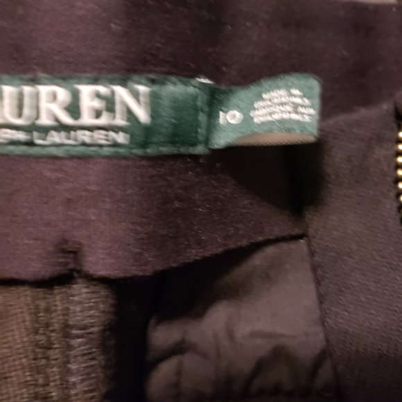 NWT Ralph Lauren Two Zipper Stretchy Pants - Sz 10 - Picture 4 of 7